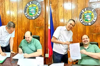 NOCCI President Edward Du met with Negros Oriental Governor Manuel Sagarbarria create the Tamlang Valley Management Council (TVMC)