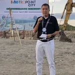 NOCCI President Edward Du keynotes METROPOINT CITY-Tanjay City Groundbreaking, marking a milestone in local development.