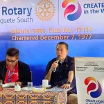 NOCCI President Edward Du speaks at Rotary Club Dumaguete South, advocating for the creation of the Negros Island Region (NIR)