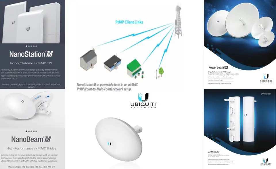 4ipNet recommended the following UBIQUITI wireless broadband equipment